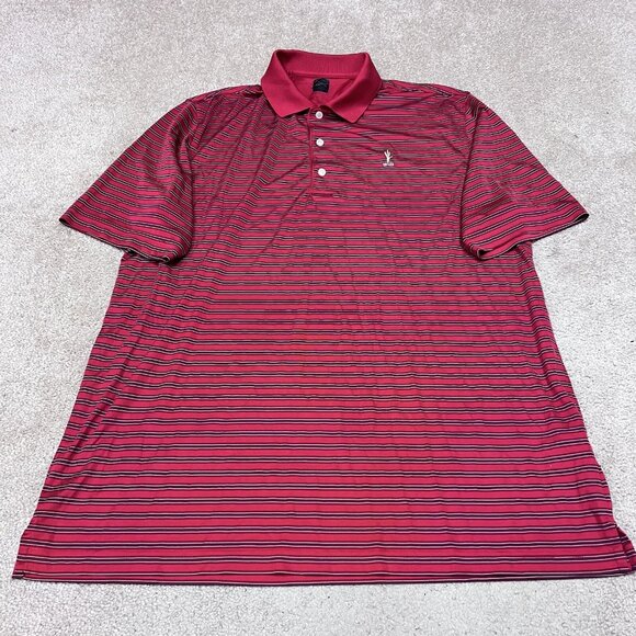 Greg Norman Polo Men’s Red Striped Short Sleeve Size Large - Picture 5 of 11